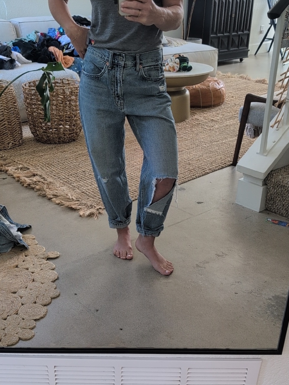 GAP Barrel Leg Denim sz 25